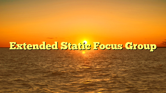 Extended Static Focus Group