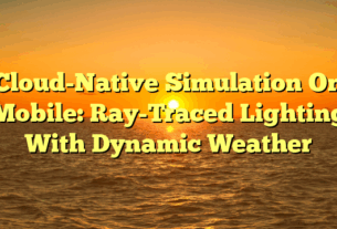Cloud-Native Simulation On Mobile: Ray-Traced Lighting With Dynamic Weather