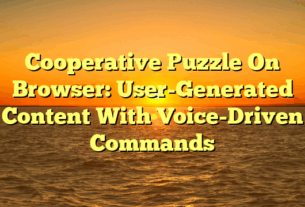 Cooperative Puzzle On Browser: User-Generated Content With Voice-Driven Commands