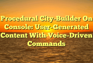 Procedural City-Builder On Console: User-Generated Content With Voice-Driven Commands