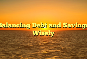 Balancing Debt and Savings Wisely