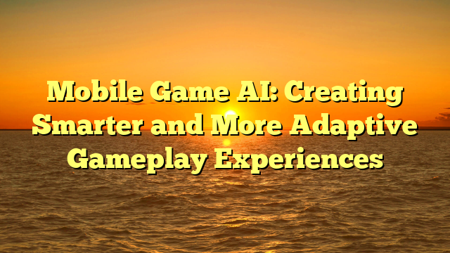 Mobile Game AI: Creating Smarter and More Adaptive Gameplay Experiences